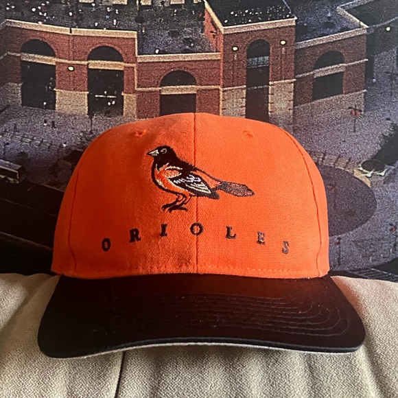 Vintage Baltimore Orioles STARTER Strapback Not Snapback Cap Hat 90s - Picture 1 of 7